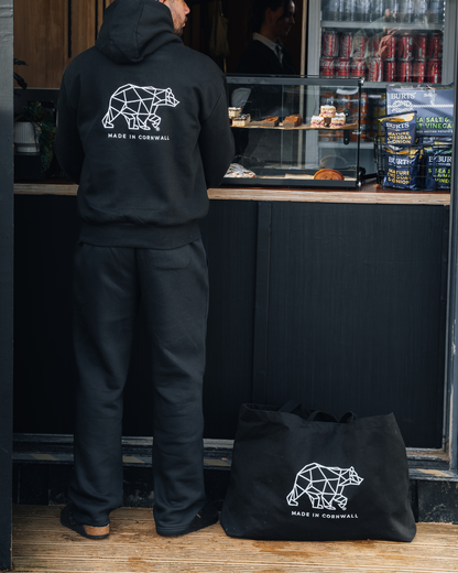 Polybear Oversized Black Beach Bag