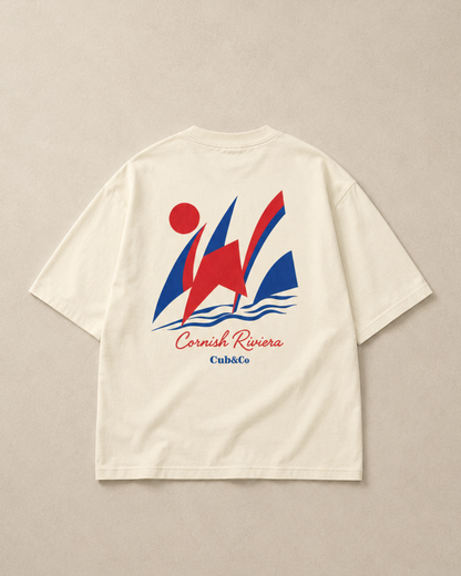 Riviera Heavyweight Box T-Shirt – Cornish Cream