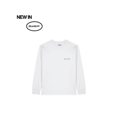 Waves Heavyweight Relaxed Long Sleeve T-Shirt - White