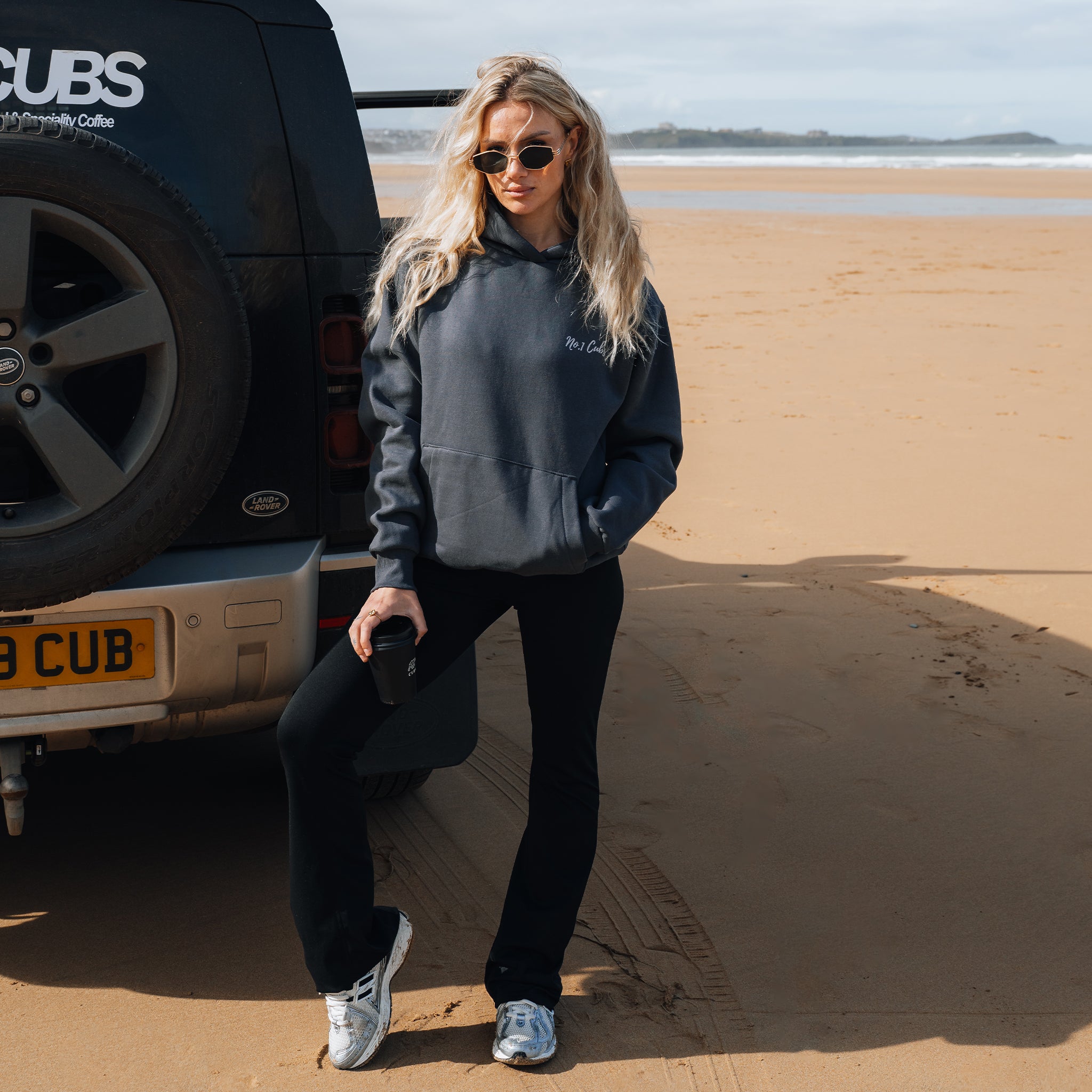 Waves Heavyweight Hoodie - Slate Grey