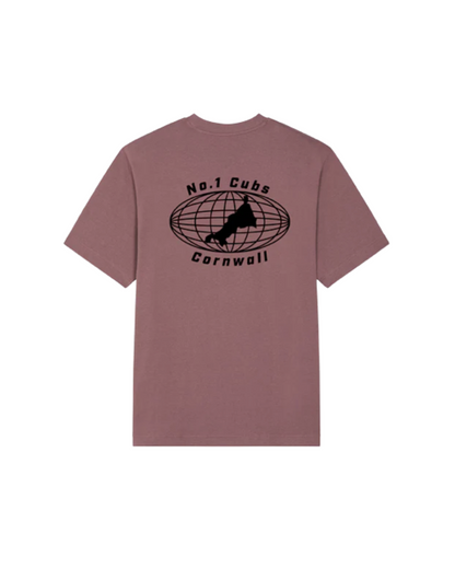 Worldwide Heavyweight Relaxed Fit T-Shirt - Blackcurrant